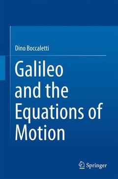 Couverture de l’ouvrage Galileo and the Equations of Motion