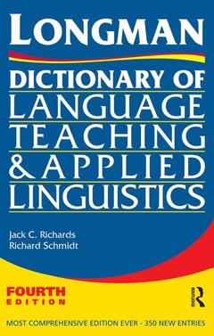 Couverture de l’ouvrage Longman Dictionary of Language Teaching and Applied Linguistics