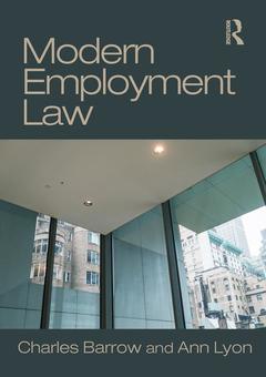 Couverture de l’ouvrage Modern Employment Law