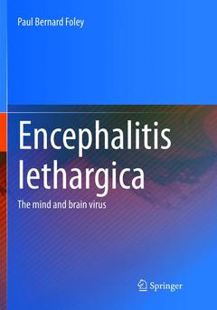 Couverture de l’ouvrage Encephalitis Lethargica