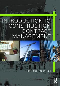 Couverture de l’ouvrage Introduction to Construction Contract Management