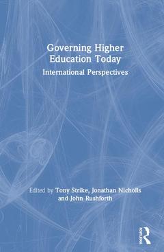 Couverture de l’ouvrage Governing Higher Education Today