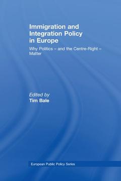 Couverture de l’ouvrage Immigration and Integration Policy in Europe