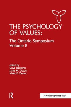 Couverture de l’ouvrage The Psychology of Values