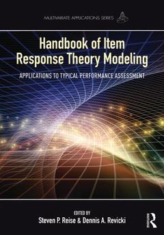 Couverture de l’ouvrage Handbook of Item Response Theory Modeling