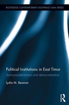 Couverture de l’ouvrage Political Institutions in East Timor