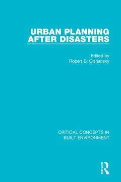 Cover of the book Urban Planning After Disasters