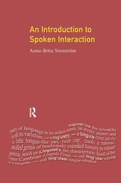 Couverture de l’ouvrage Introduction to Spoken Interaction, An