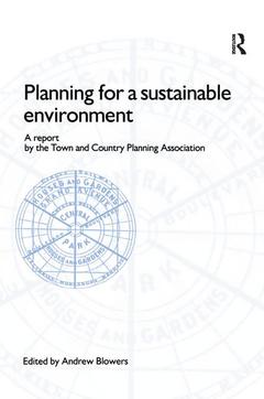 Couverture de l’ouvrage Planning for a Sustainable Environment