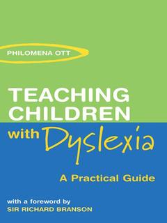Couverture de l’ouvrage Teaching Children with Dyslexia