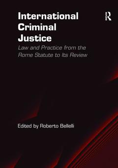Couverture de l’ouvrage International Criminal Justice