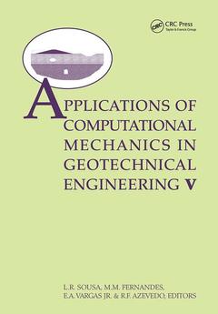 Couverture de l’ouvrage Applications ofComputational Mechanics in Geotechnical Engineering V