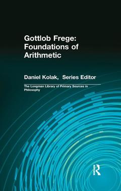 Couverture de l’ouvrage Gottlob Frege: Foundations of Arithmetic