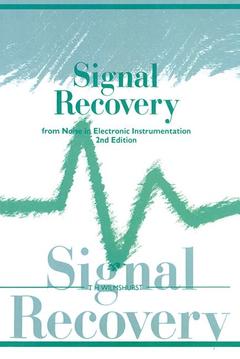 Couverture de l’ouvrage Signal Recovery from Noise in Electronic Instrumentation