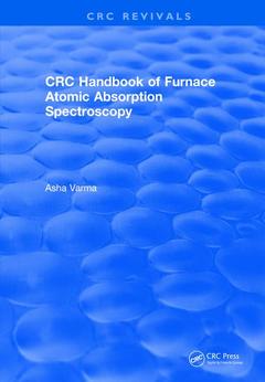 Couverture de l’ouvrage Revival: CRC Handbook of Furnace Atomic Absorption Spectroscopy (1990)
