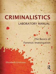 Cover of the book Criminalistics Laboratory Manual