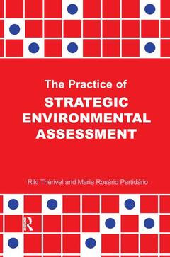 Couverture de l’ouvrage The Practice of Strategic Environmental Assessment