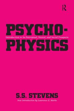 Couverture de l’ouvrage Psychophysics