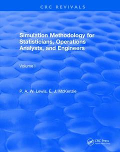 Couverture de l’ouvrage Revival: Simulation Methodology for Statisticians, Operations Analysts, and Engineers (1988)