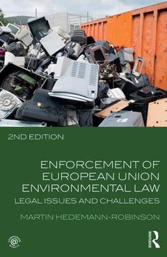 Couverture de l’ouvrage Enforcement of European Union Environmental Law