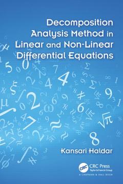Couverture de l’ouvrage Decomposition Analysis Method in Linear and Nonlinear Differential Equations