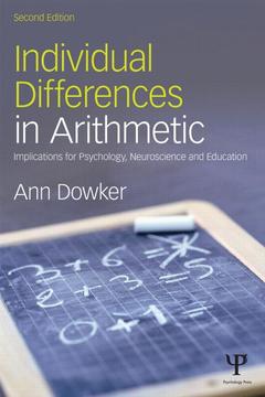 Couverture de l’ouvrage Individual Differences in Arithmetic