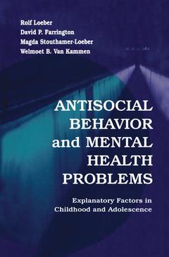 Couverture de l’ouvrage Antisocial Behavior and Mental Health Problems