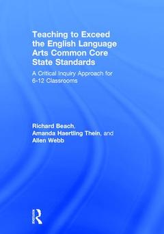 Couverture de l’ouvrage Teaching to Exceed the English Language Arts Common Core State Standards