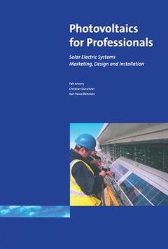 Couverture de l’ouvrage Photovoltaics for Professionals
