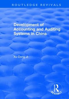 Cover of the book Development of Accounting and Auditing Systems in China
