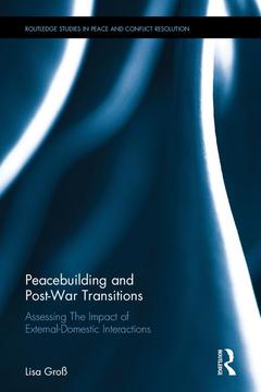 Cover of the book Peacebuilding and Post-War Transitions
