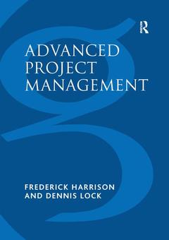 Couverture de l’ouvrage Advanced Project Management
