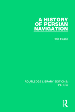 Couverture de l’ouvrage A History of Persian Navigation