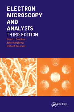 Couverture de l’ouvrage Electron Microscopy and Analysis