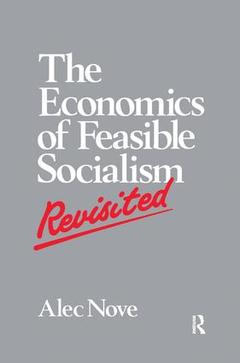 Couverture de l’ouvrage The Economics of Feasible Socialism Revisited