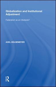 Couverture de l’ouvrage Globalization and Institutional Adjustment