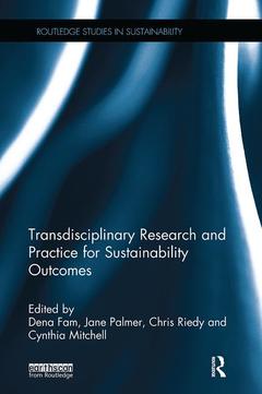 Couverture de l’ouvrage Transdisciplinary Research and Practice for Sustainability Outcomes
