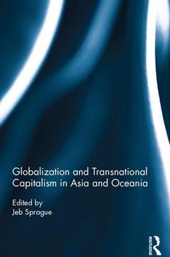Cover of the book Globalization and Transnational Capitalism in Asia and Oceania