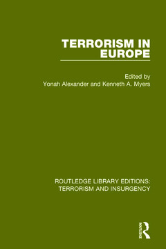 Couverture de l’ouvrage Terrorism in Europe (RLE: Terrorism & Insurgency)