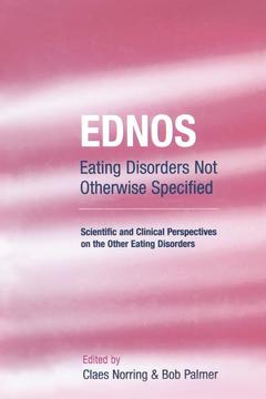 Couverture de l’ouvrage EDNOS: Eating Disorders Not Otherwise Specified