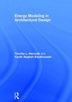 Couverture de l’ouvrage Energy Modeling in Architectural Design