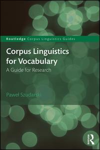 Couverture de l’ouvrage Corpus Linguistics for Vocabulary