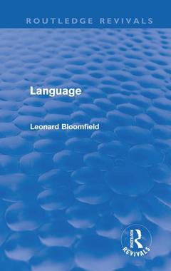 Couverture de l’ouvrage Language (Routledge Revivals)