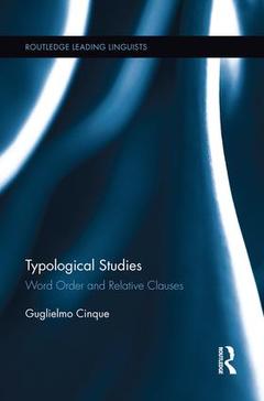 Couverture de l’ouvrage Typological Studies