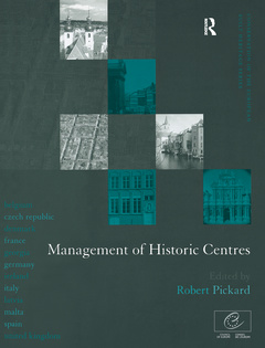 Couverture de l’ouvrage Management of Historic Centres