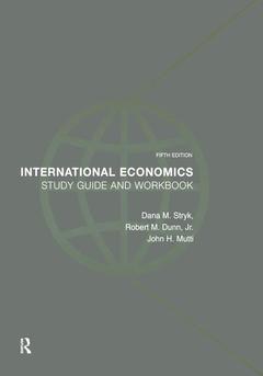 Couverture de l’ouvrage International Economics Study Guide and Workbook