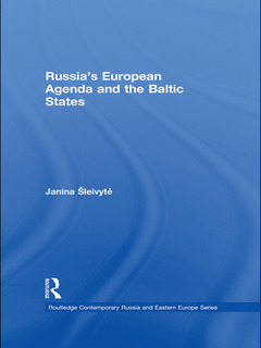 Couverture de l’ouvrage Russia's European Agenda and the Baltic States