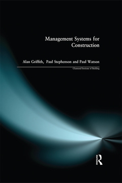 Couverture de l’ouvrage Management Systems for Construction