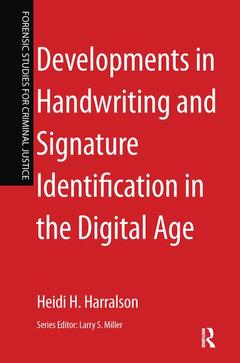 Couverture de l’ouvrage Developments in Handwriting and Signature Identification in the Digital Age