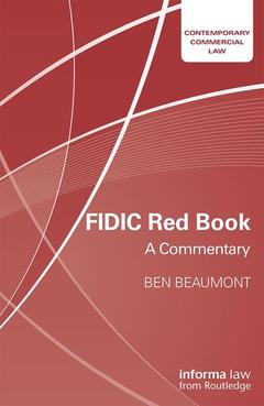 Couverture de l’ouvrage FIDIC Red Book